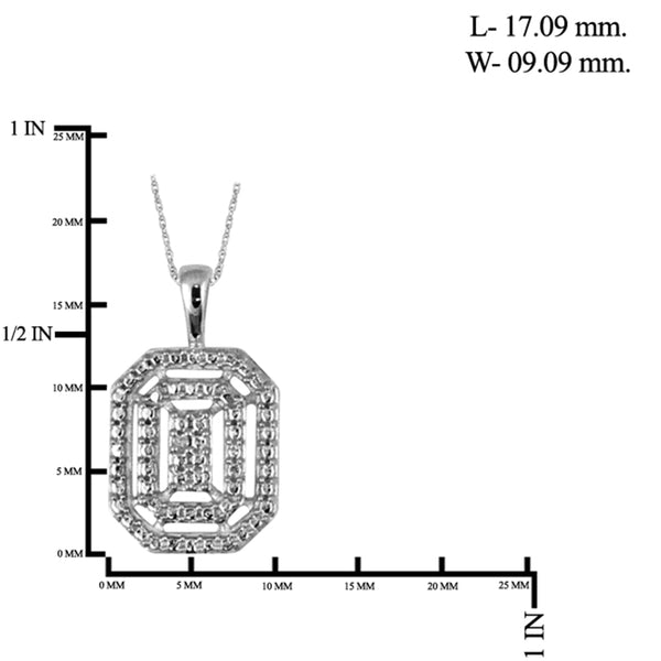 JewelonFire Genuine Accent White Diamond Sterling Silver 3 Piece Jewelry Set - Assorted Colors