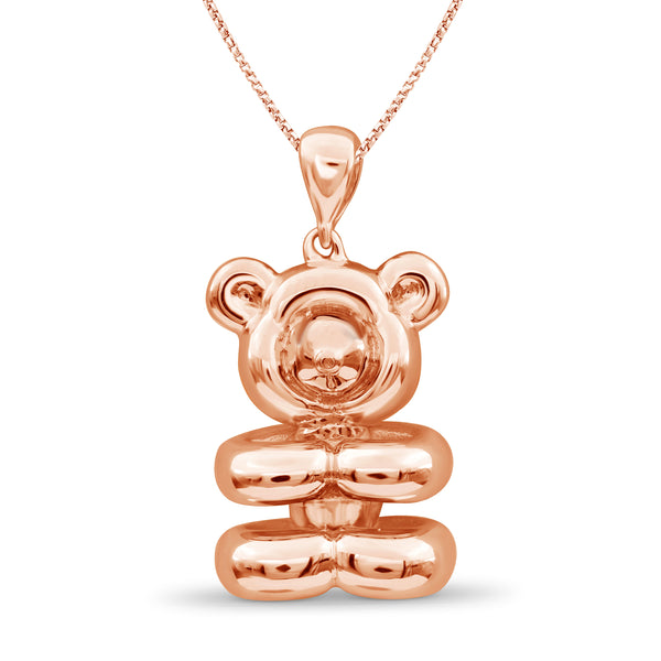 JewelonFire Sterling Silver Teddy Metal Pendant - Assorted Color