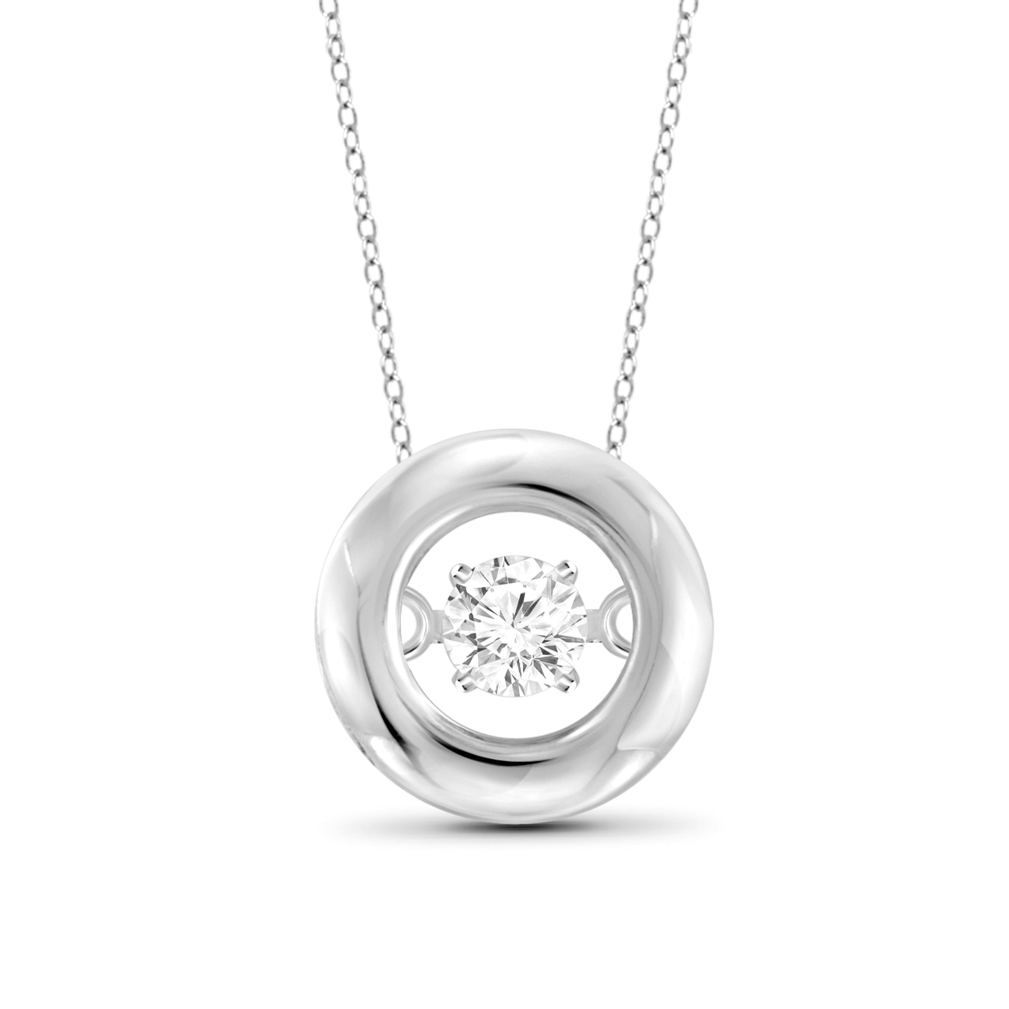 Diamond in the Sky White Diamond Accent Sterling Silver Pendant