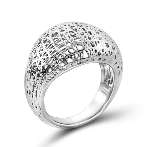 JewelonFire Sterling Silver Xena Cocktail Ring - Assorted Colors