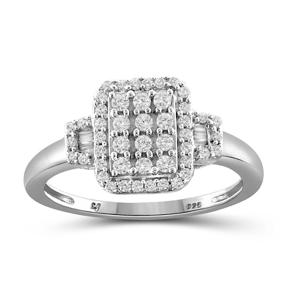 Jewelnova 1/2 Carat T.W. White Diamond 10K Gold Ring - Assorted Colors