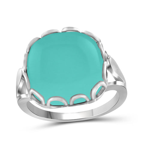 JewelonFire 10 3/4 Carat T.G.W. Chalcedony Sterling Silver Fashion Ring